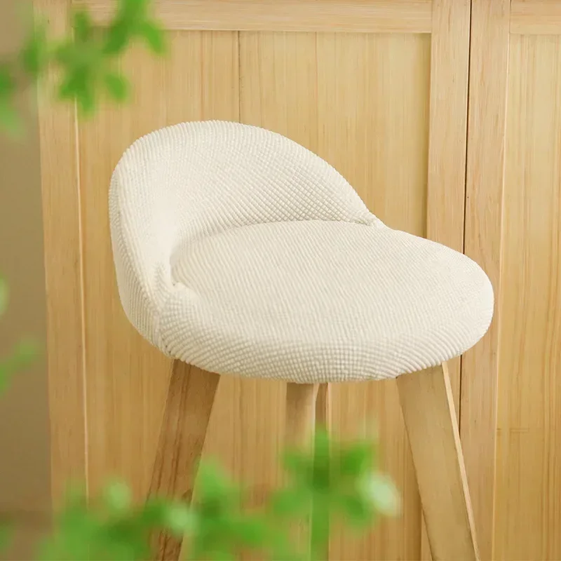 Funda para silla de Bar de algodón, a prueba de polvo, antideslizante, elástica, Jacquard, moderna, resistente al desgaste, para dormitorio, restaurante, Hotel, comedor