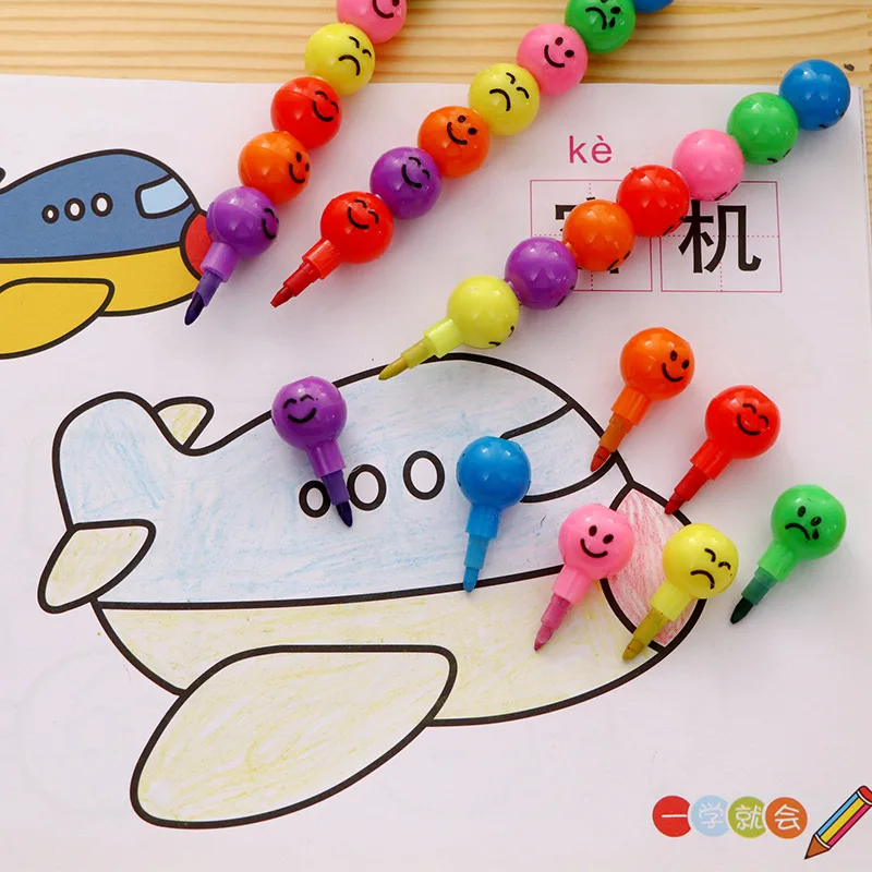 5/10Pcs Lollipop Building Block Crayon Pencil Painting Pen Kids Birthday Party Favors Pinata Fillers Back To School Stationery
