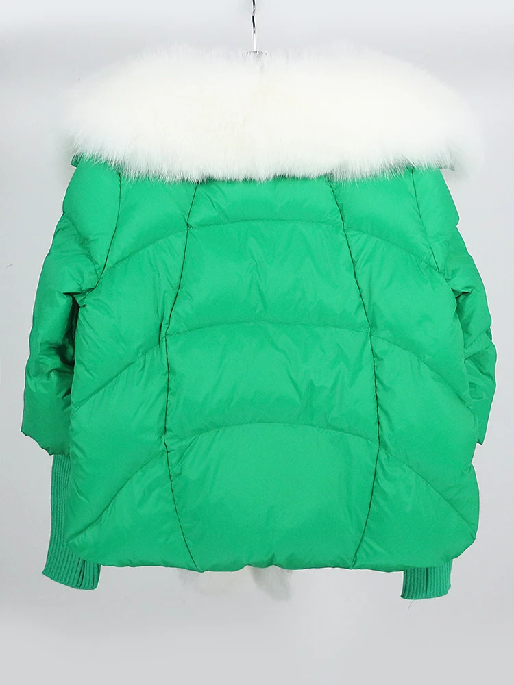 Lose Natürliche Echt Fox Pelz Kragen Mantel Dicke Neue Europäische Mode Weiße Ente Unten Jacke Winter Frauen Warme Luxus Oberbekleidung – Detail 35