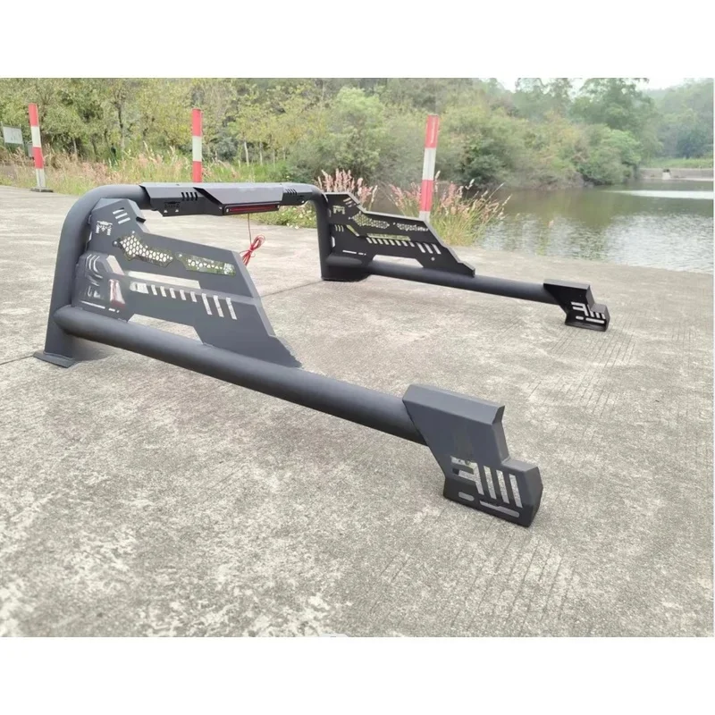 High Quality Adjustle Black Stainless Steel Roll Bar Pickup 4X4 Exterior Heavy  SUV Off-Road Non-Slip Durle Guard