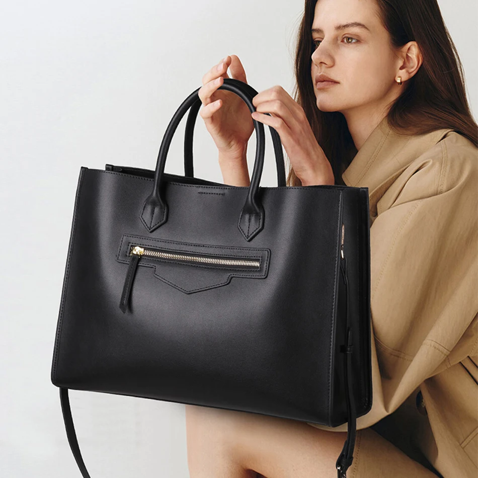 Piep Luxe Handtassen Vrouwen Tassen Designer Lederen Koeienhuid Lederen Schoudertas Vrouwen Tote Capaciteit Merk Luxe Tote Big Bags