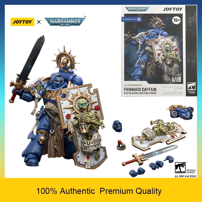 joytoy-warhammer-40k-ultramarines-primaris-captain-avec-bouclier-squelette-et-epee-puissante-figurine-a-l'echelle-1-18-precommande