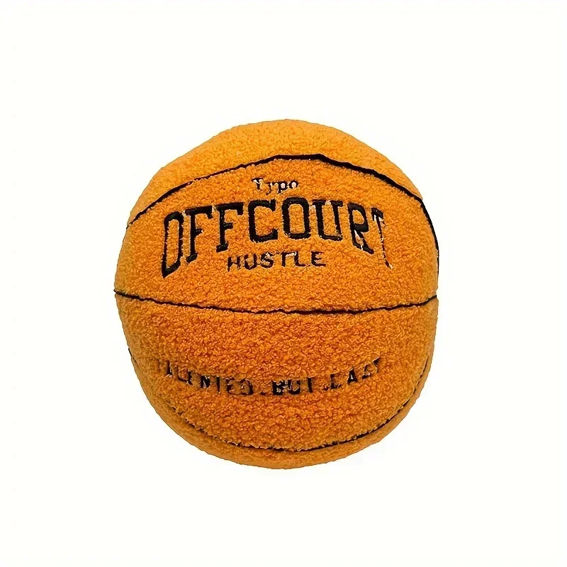 Off Court Basketball Pillow Plush Soccer Mascot with A Pillow Coral Fleece PP Cotton Filling Toys for Ages 14 Plush Dolls Pillow