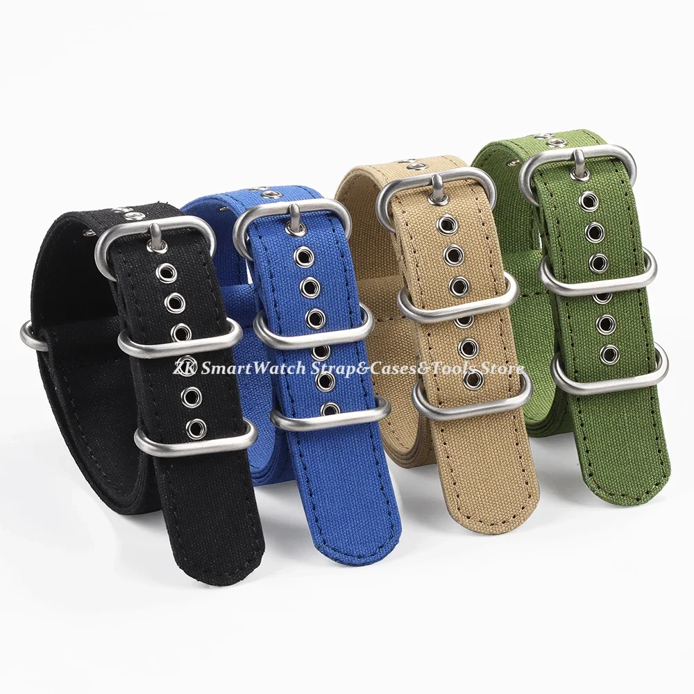 Ballistic Nylon Watchband for Omega Strap 18mm 20mm 22mm 24mm Army Sport Bracelet Belt Accessories Men&women Ring Buckle Bands
