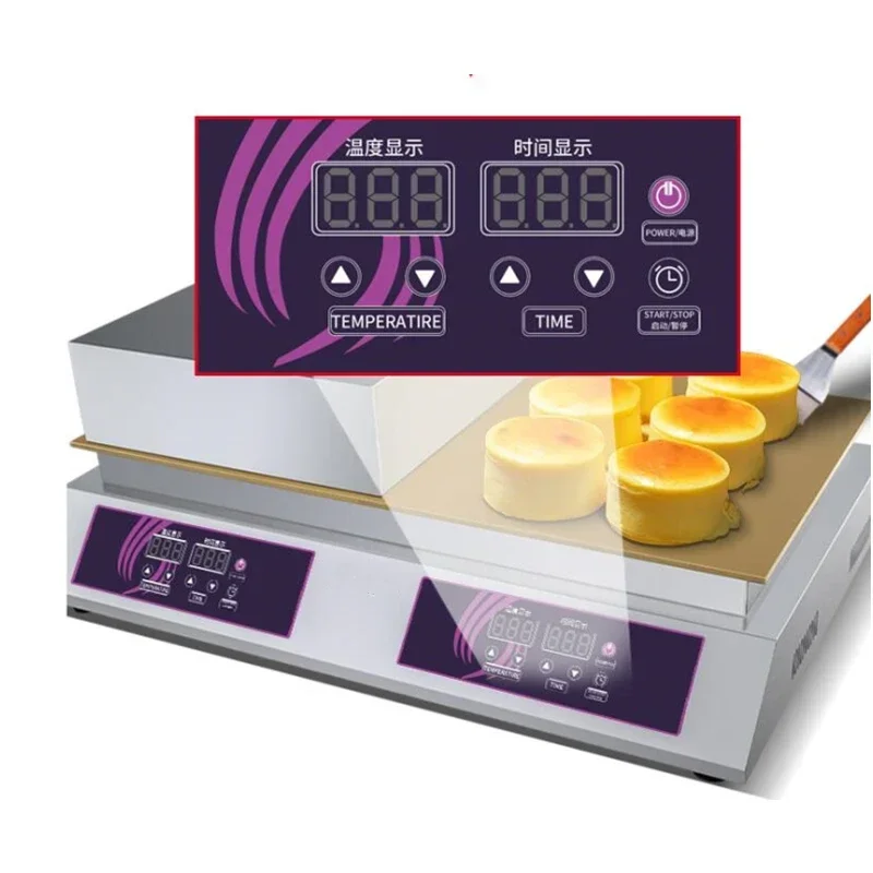 FC-S36-2 Commercial Electric Soufflé Machine Pure Copper Pancake Waffle Machine Dorayaki Pancake Machine 220V