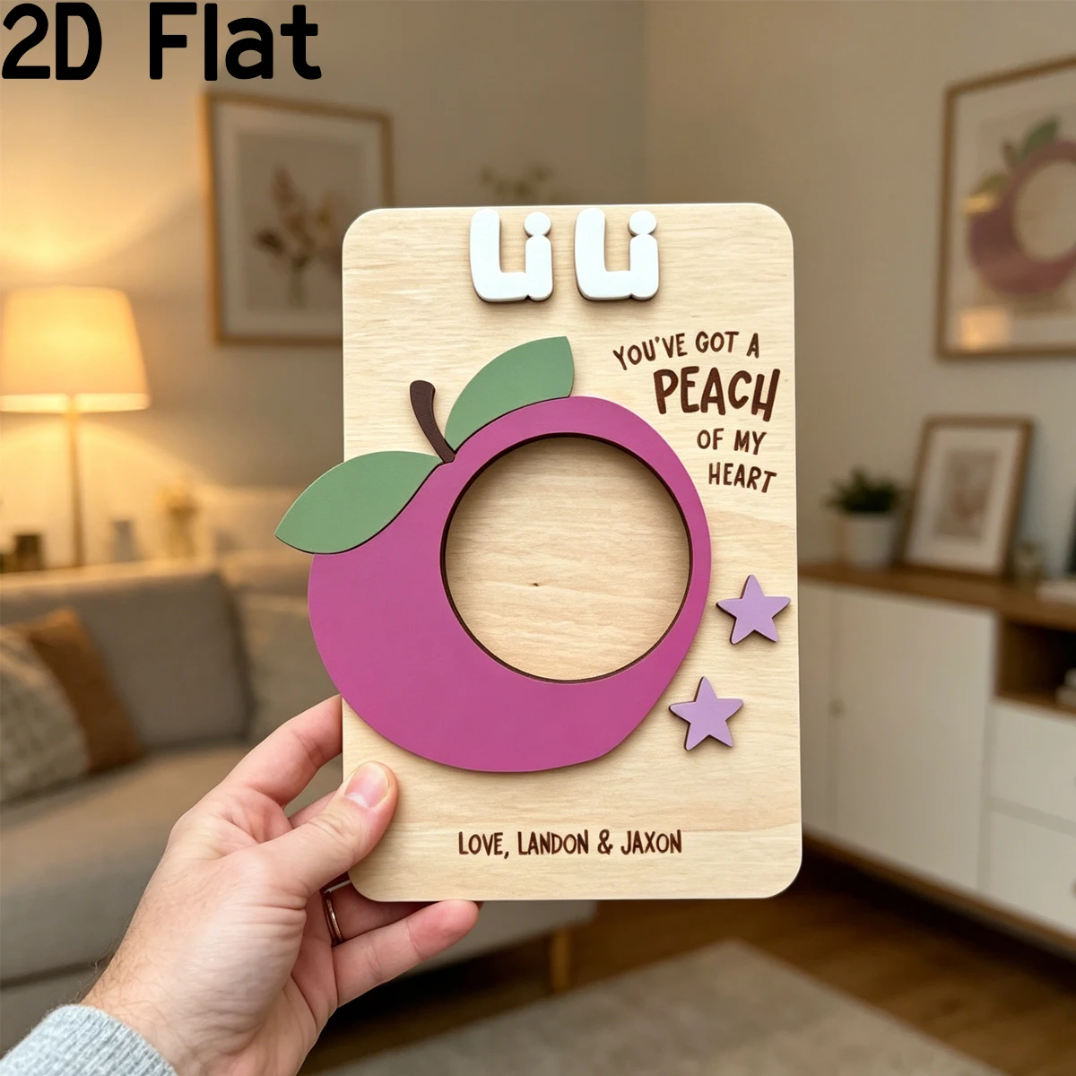 Özel erik rengi ahşap isim pla - Home Decor Diy incelemesi ve fiyatı