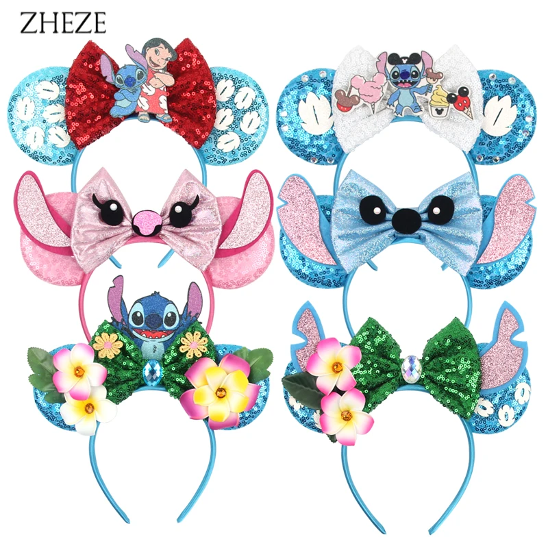 Disneyland Dumbo Mickey Oren Hoofdband Steek Lovertje Strik Haarband Meisjes Jongens Festival Feest Cosplay Diy Haaraccessoires