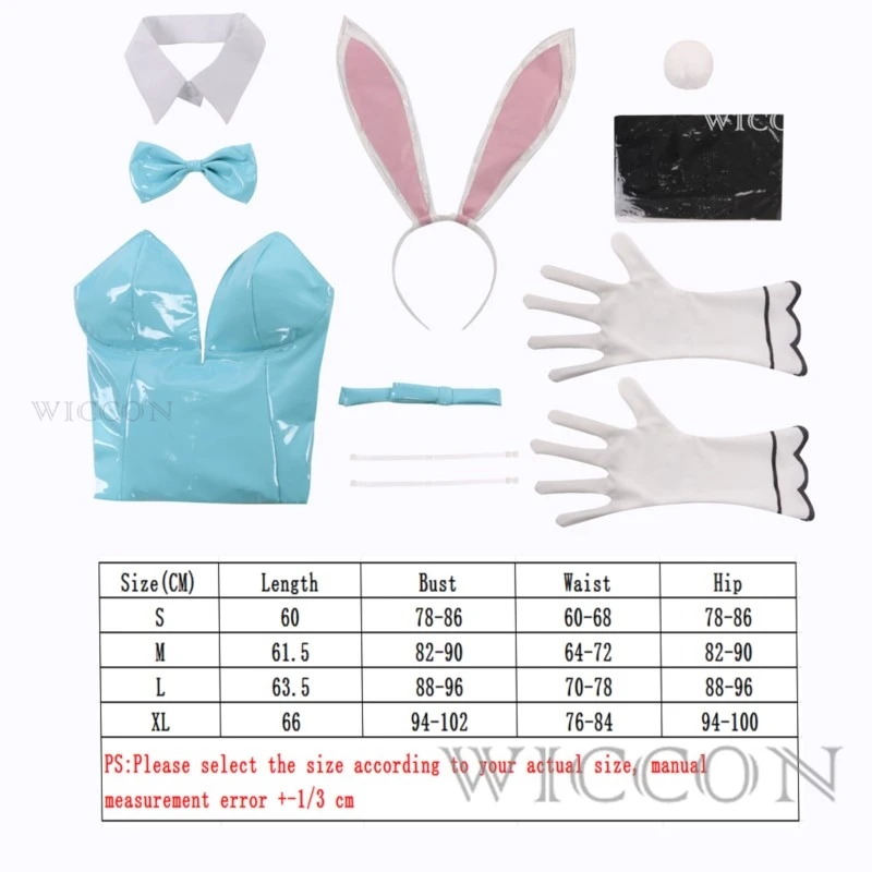 Anime Blue Archive Cosplay Sexy Leder Body Anzug Toki Bunny Girl Sling Overall Halloween Kleidung