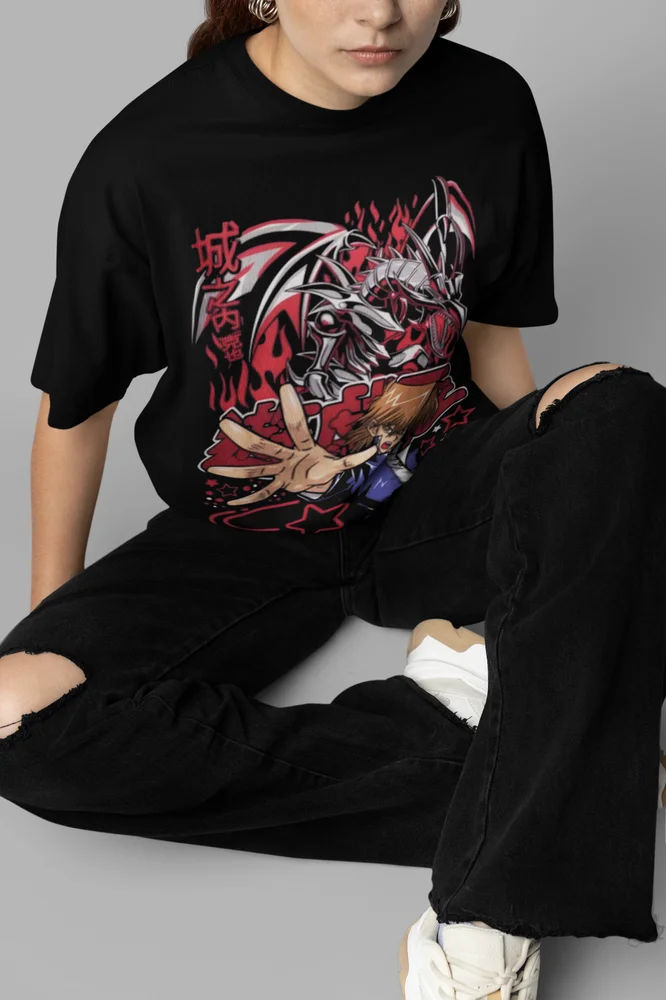 Joey Shirt Red Eyes Black Dragon Anime T-Shirt YuGiOh Tshirt Yu Gi Oh Yami Tee