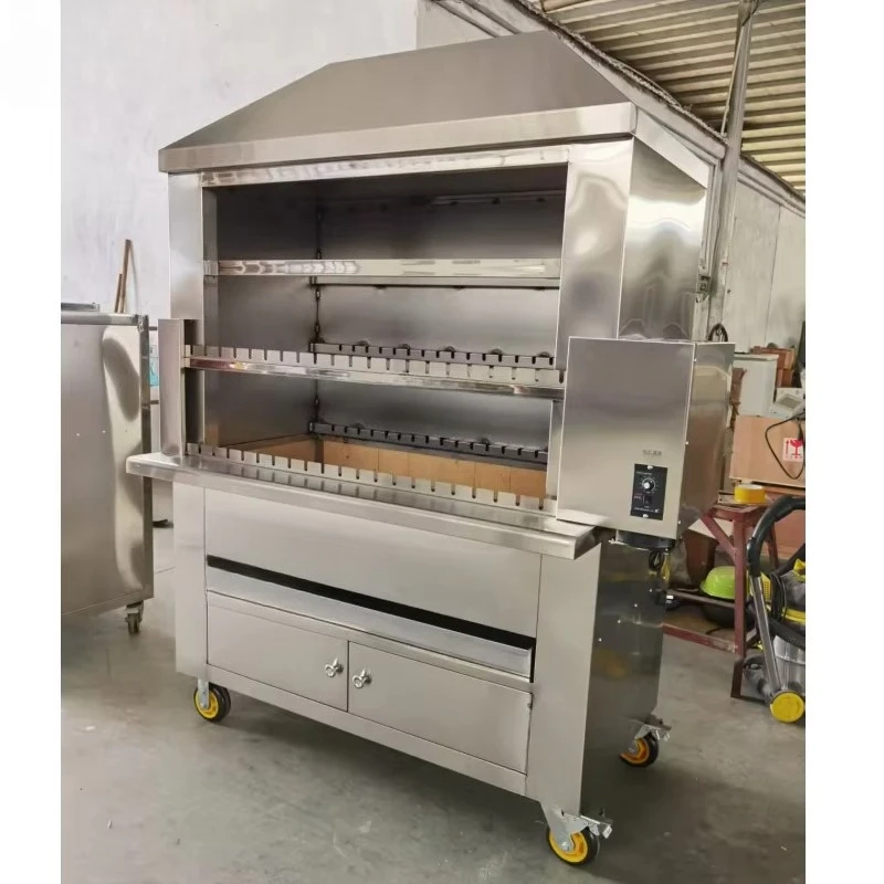 Commercial Lamp Mutton Pork Rotisserie Bbq Smoker Gas Grill for Roasting Meat Pig Roaster Charcoal Gas BBQ Grill