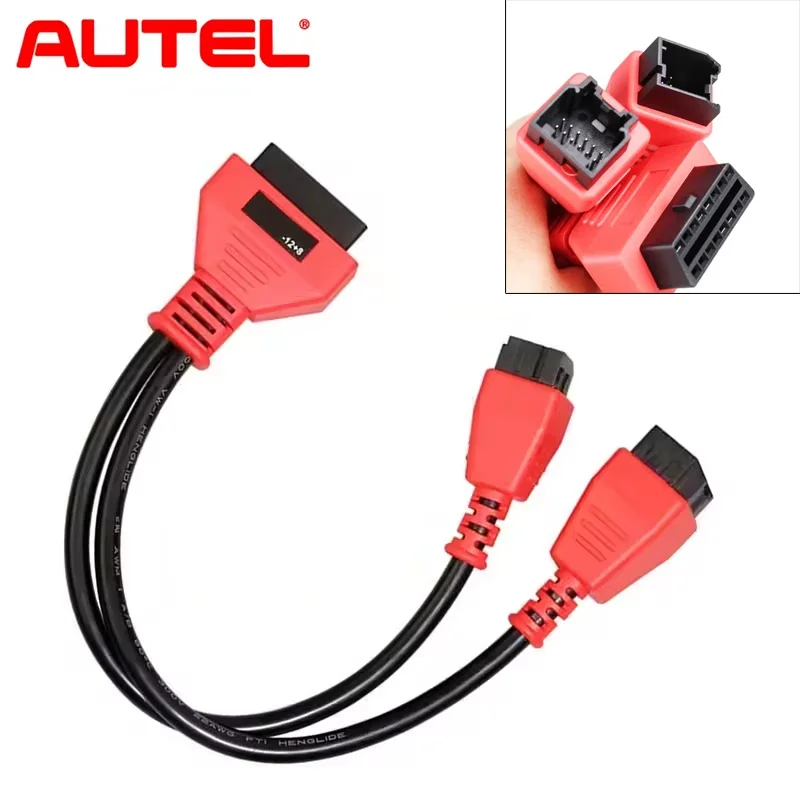 12+8 OBD2 Adapter Cable For Chrysler Security Gateway Module with Autel DS808 IM608 MaxiSys Launch X431 Tool For Jeep Dodge Fiat