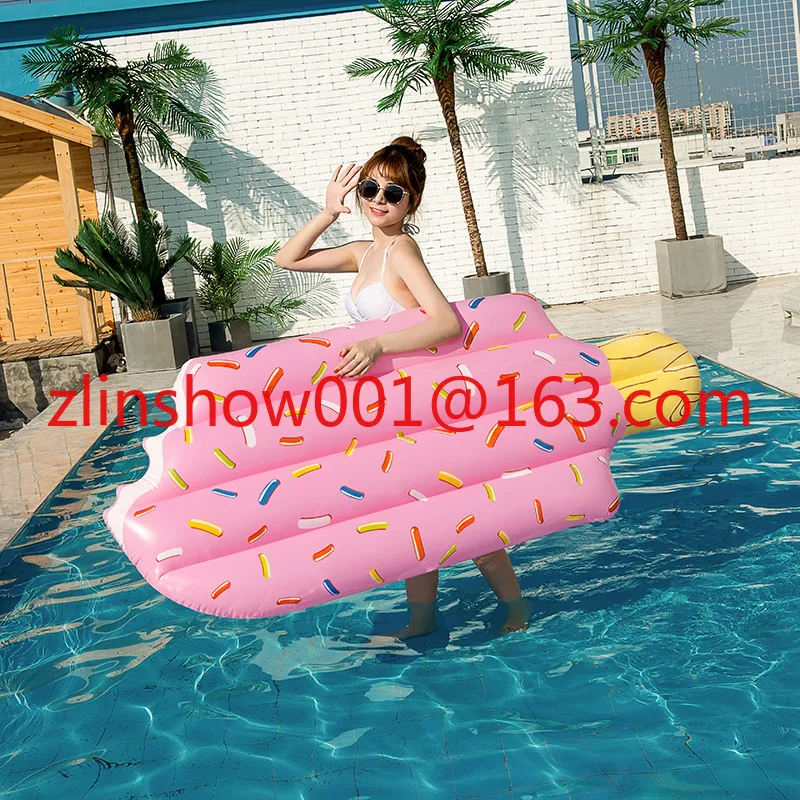 Inflatable ice cream floating row, popsicle floating bed ice cream floating row