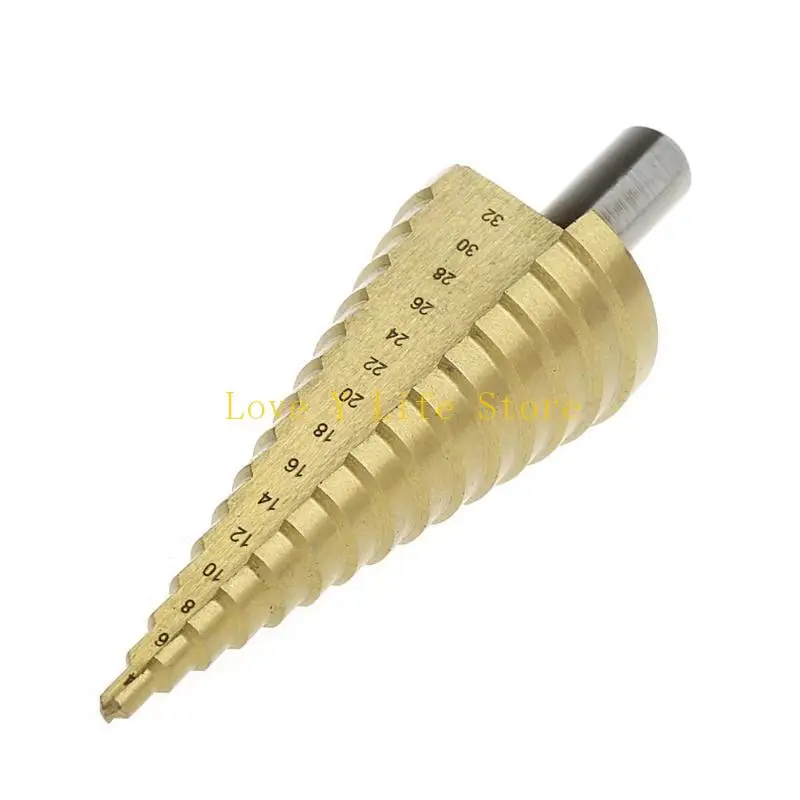 L74C 6 pezzi/set acciaio HSS per taglio fori per per trapano a gradino in titanio 4-32 mm metallico