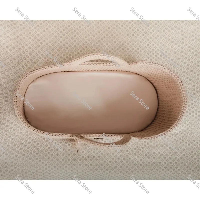 Rattan Moses Basket, Hooded Moses Basket, Crib, SPN Cradle Crochet