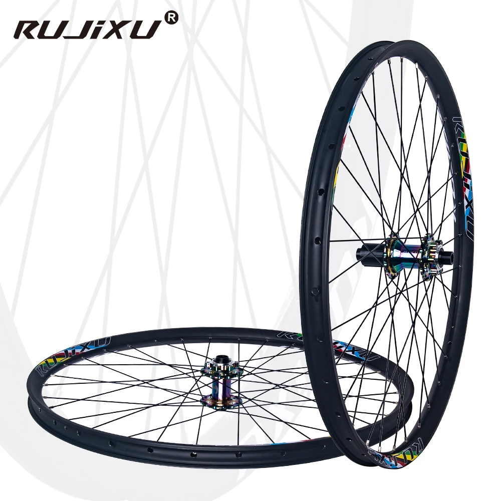 AliExpress RUJIXU MTB AM Enduro DH MTB Wheelset 29 27.5 26 35mm Wide Rim 110*20 Boost Hub Thru Axle 135 QR 6 Pawls Durable Mountain  Bicycle Wheel