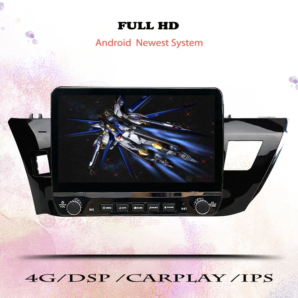 

For Toyota Corolla 2012 - 2016 Car Radio Audio Multimedia Video HU Head Unit With GPS Navigation Android 14 8G ram 2Din Auto DVD