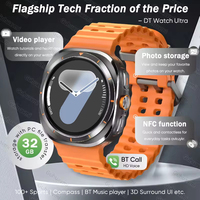 2025New DT Watch 7 Ultra SmartWatch GPS 32GB Memory 3D Video Playback TWS Earphones Waterproof NFC Bluetooth Talk Man Lady Watch