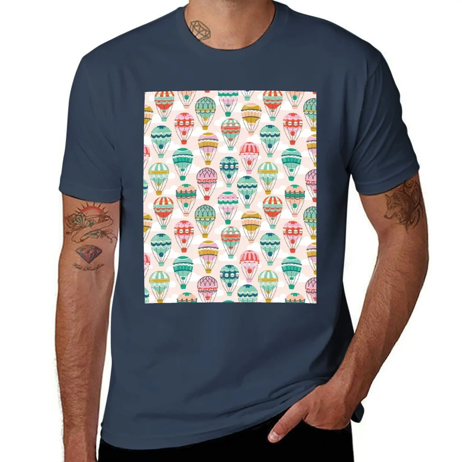Hot Air Balloons T-Shirt Comfort Stretch Tee Shirt