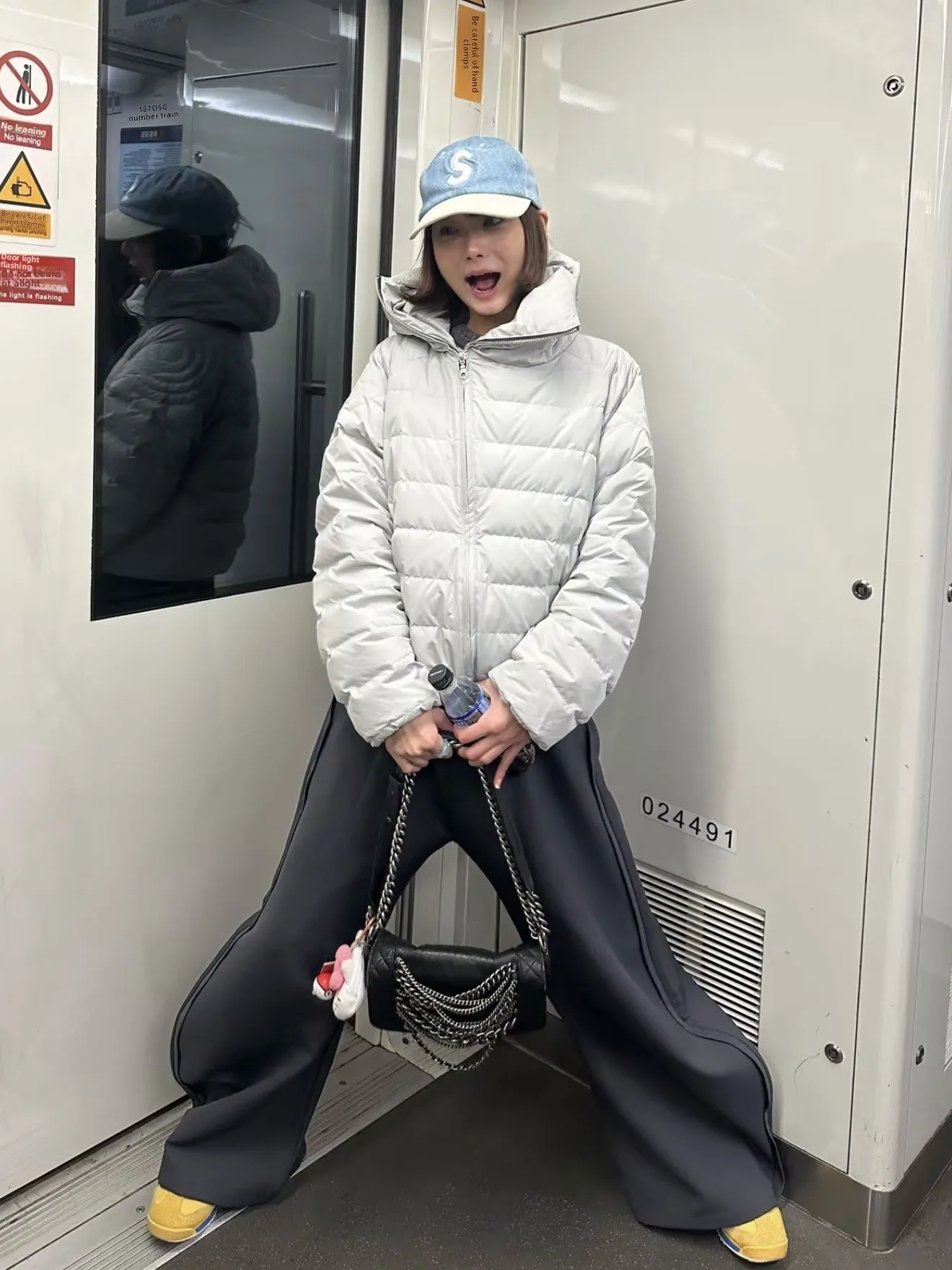 

Легкая портативная зимняя хлопковая куртка унисекс с капюшоном, воротником-стойкой и ветрозащитной маской для лица, верхняя одежда