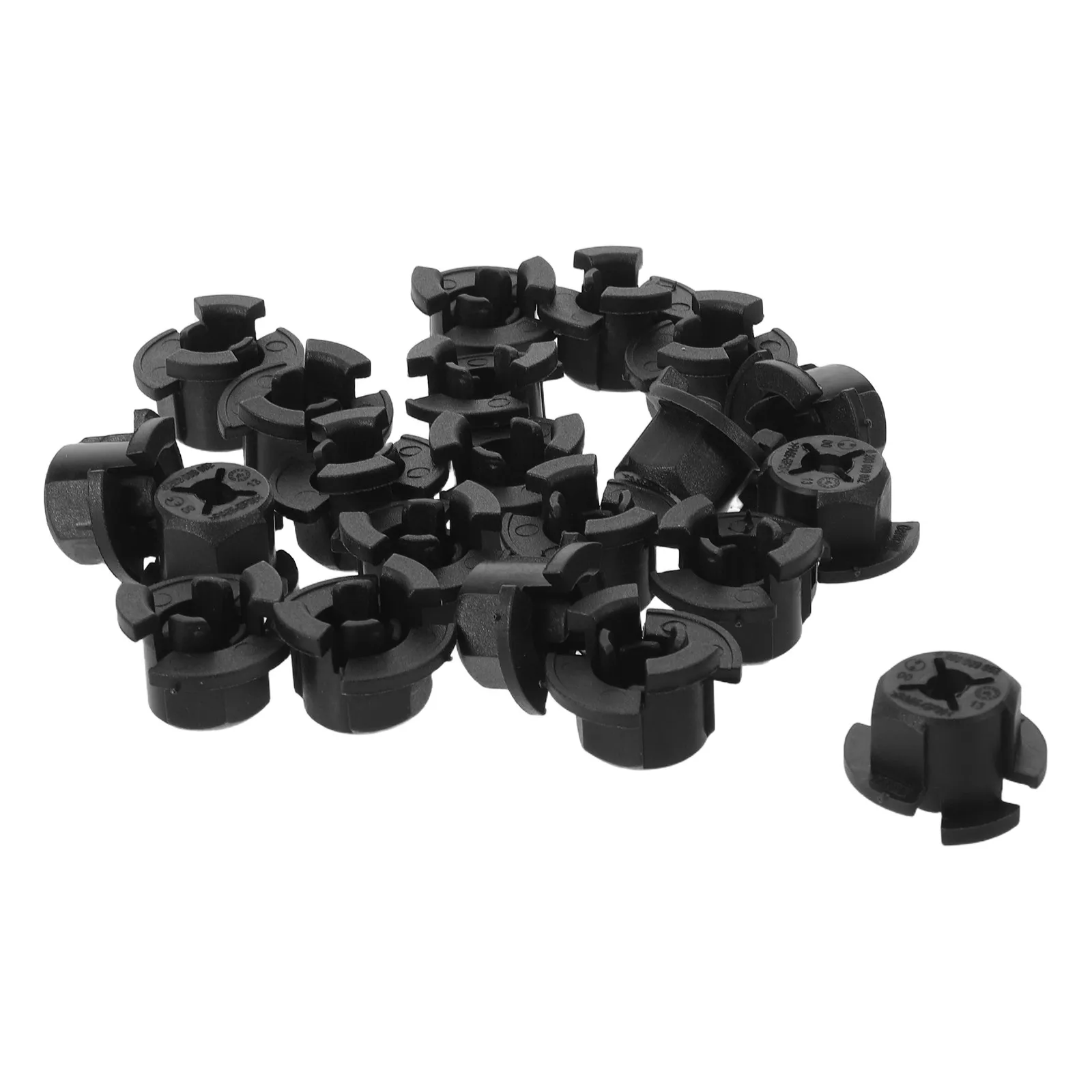 20Pcs Universal Radar Bracket Mount for Vehicles Heavy Duty Plastic Radar Alignment Mounting Clip Set Fits Car Bumper Push Clips
