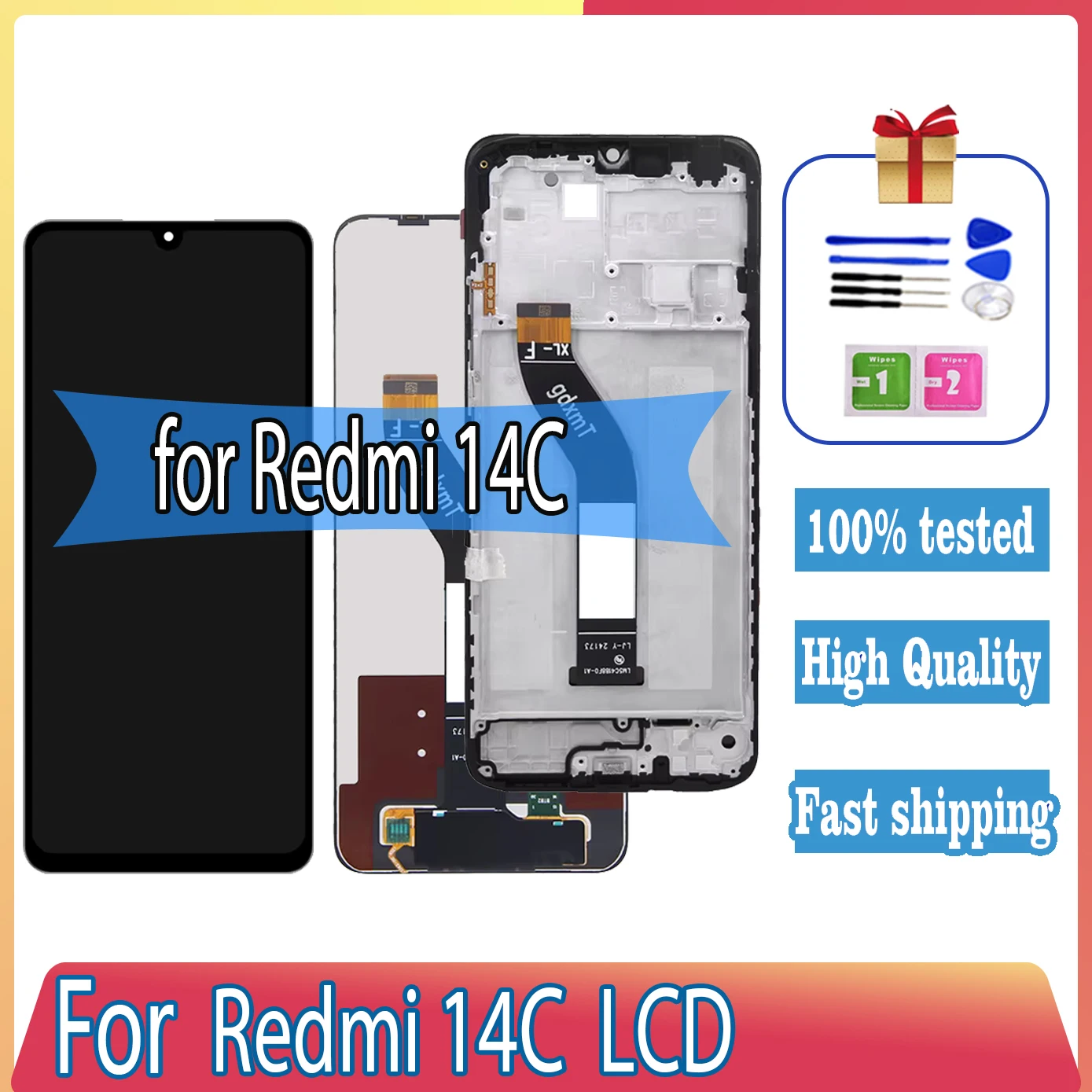شاشة LCD 6.88 بوصة لـ Redmi 14c: تقييم شامل ودليل استبدال عملي