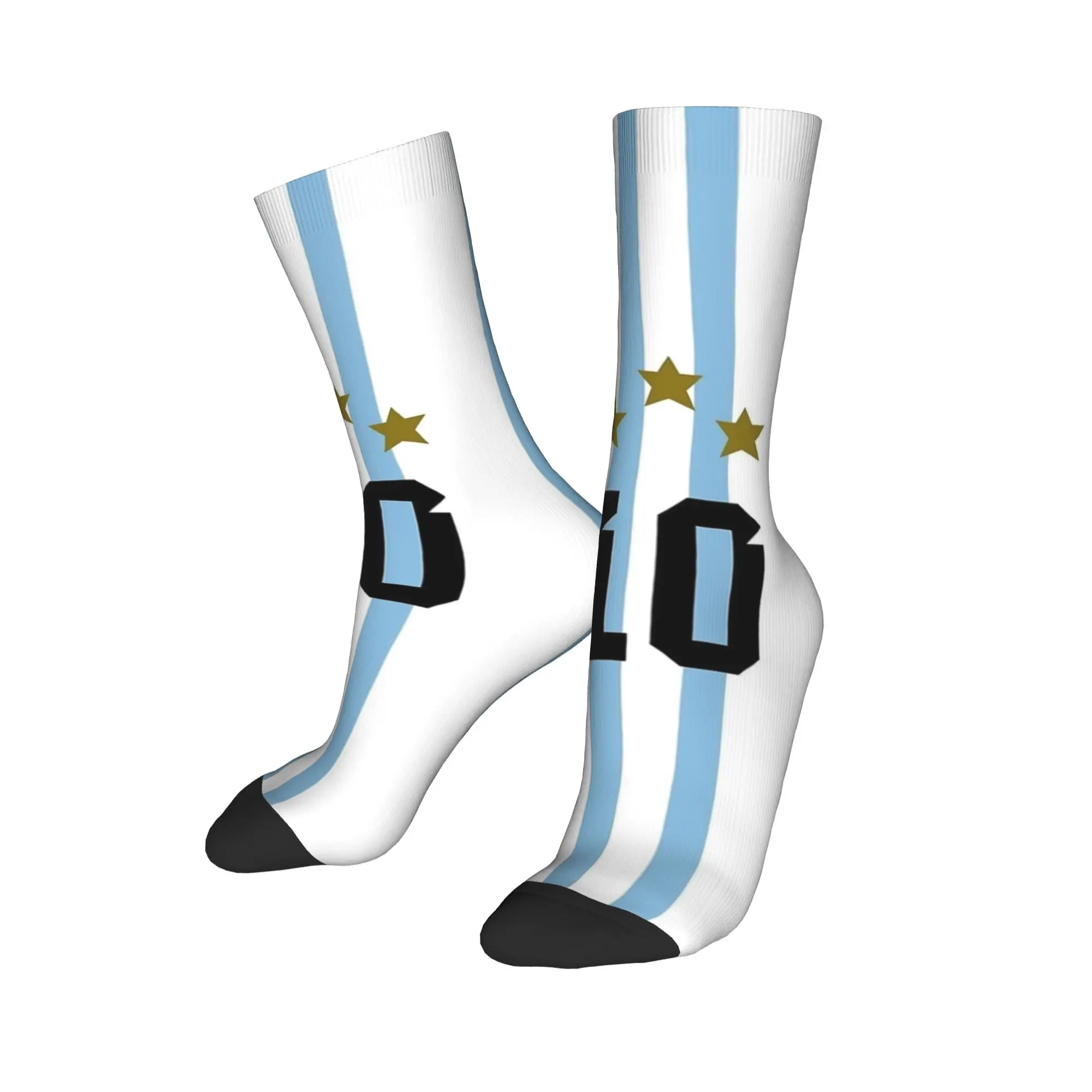 Happy Funny Men's Socks Crazy Argentina Messis 10 Football  Sock Polyester  Sport Women Sock Spring Summer Autumn Winter