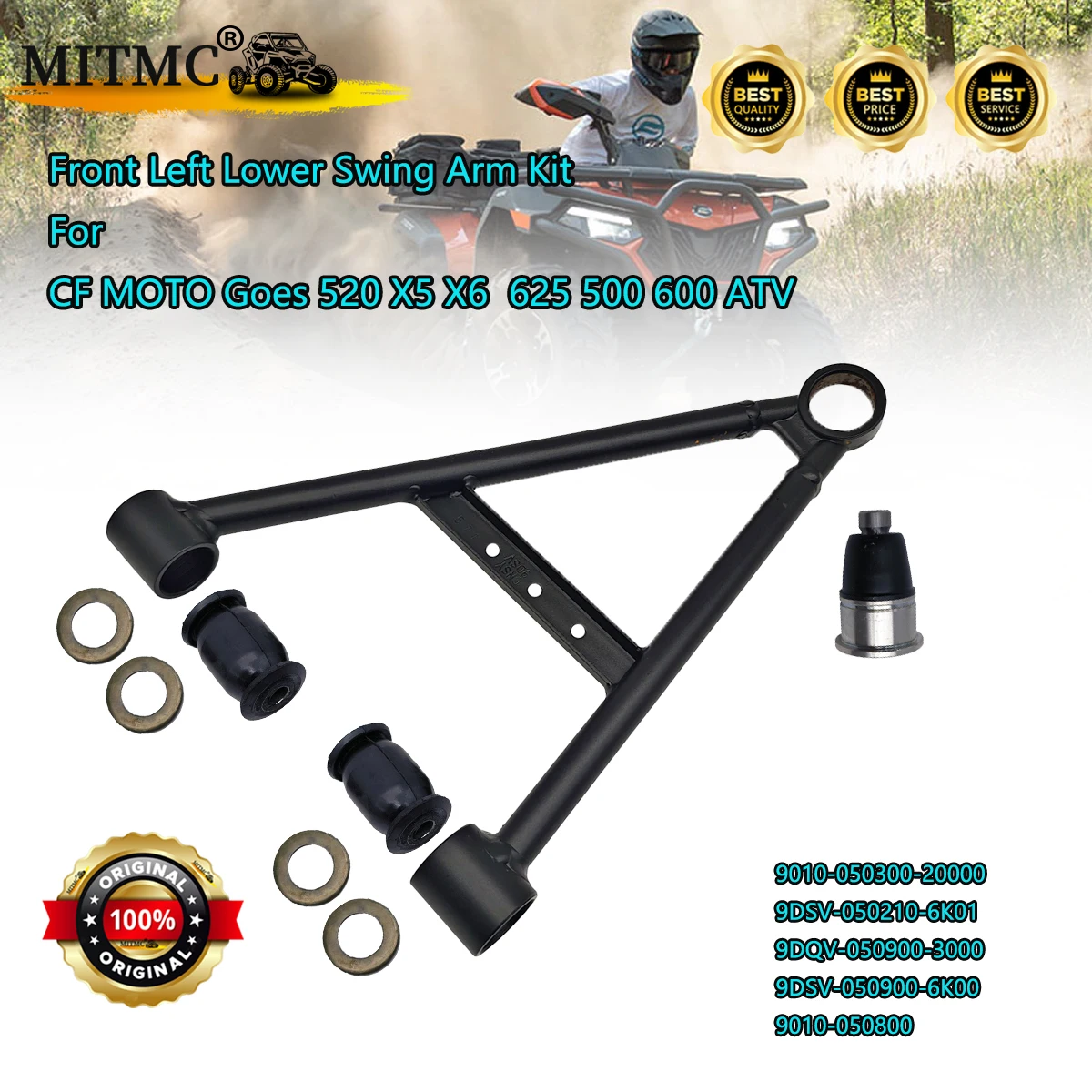 

Original Front Left Lower Swing Arm Kit For CF MOTO Goes 520 X5 X6 625 500 600 ATV Quad 9DSV-050210-6K01-0BP00 9DSV-050210-6K01