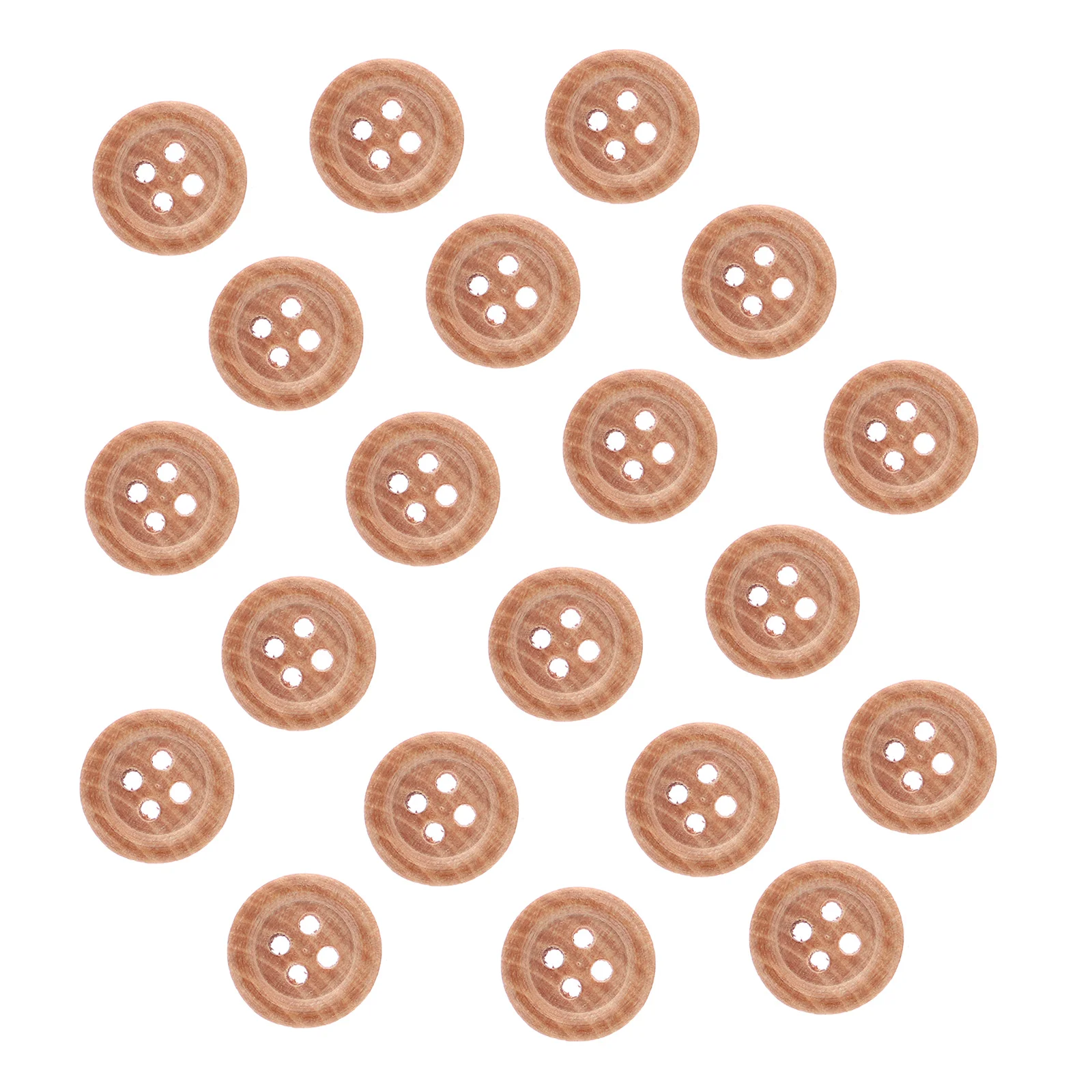 

50pcs Wooden Shape Buttons Four Hole Sewing Four Hole Sewing Buttons Craft DIY Clothing Accessories Smooth