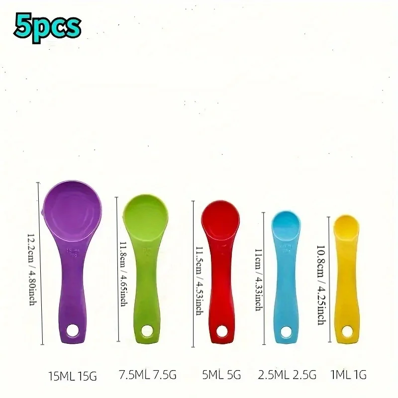 8pcs, Measuring Cup And Spoon Set With Spout And Handle, Portable For Accurate Cooking And Baking Measurements