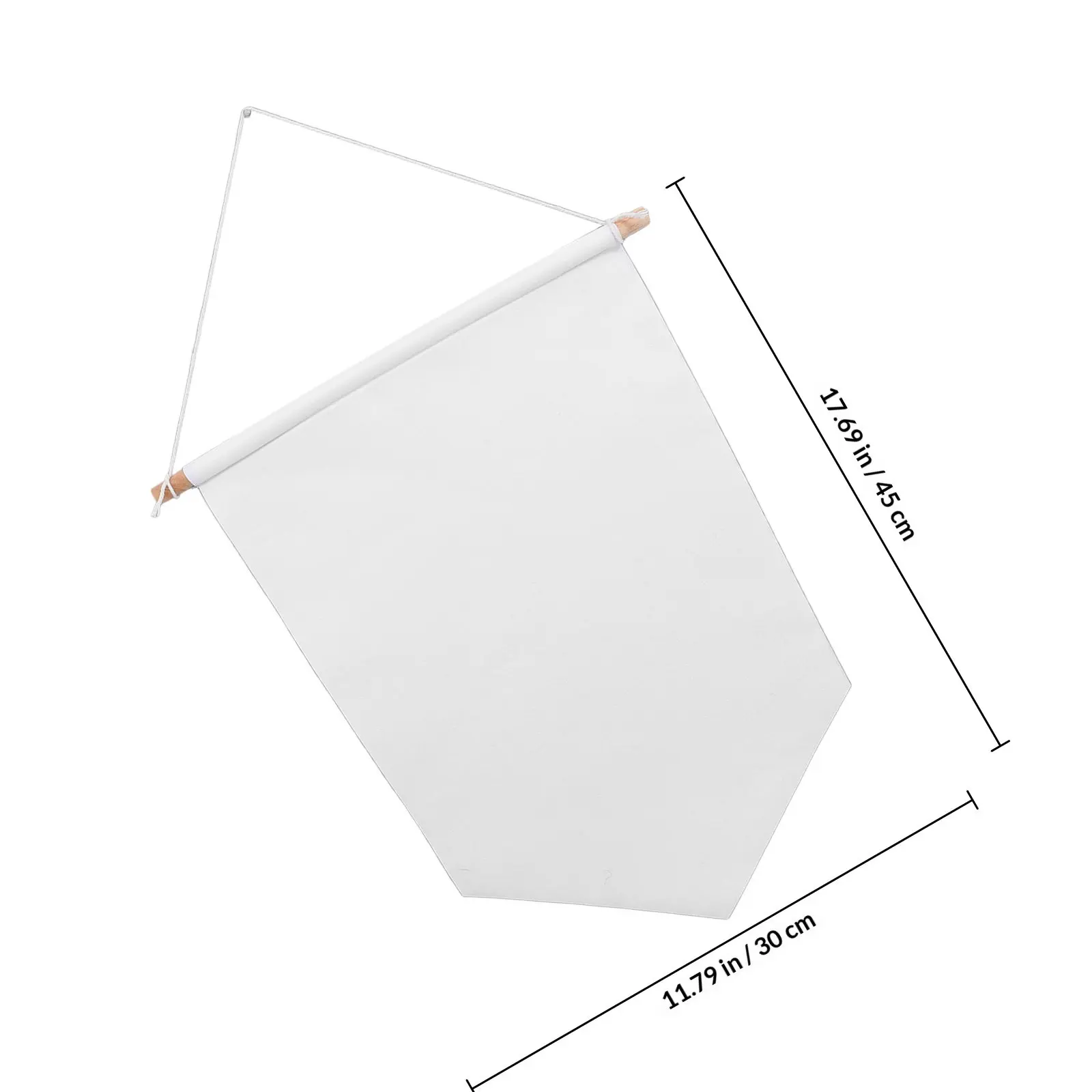 2Pcs Blank Garden Flags DIY Canvas Yard Flags for Outdoor Camping Weddings Patio Decoration Garden Ornament Blank Banner