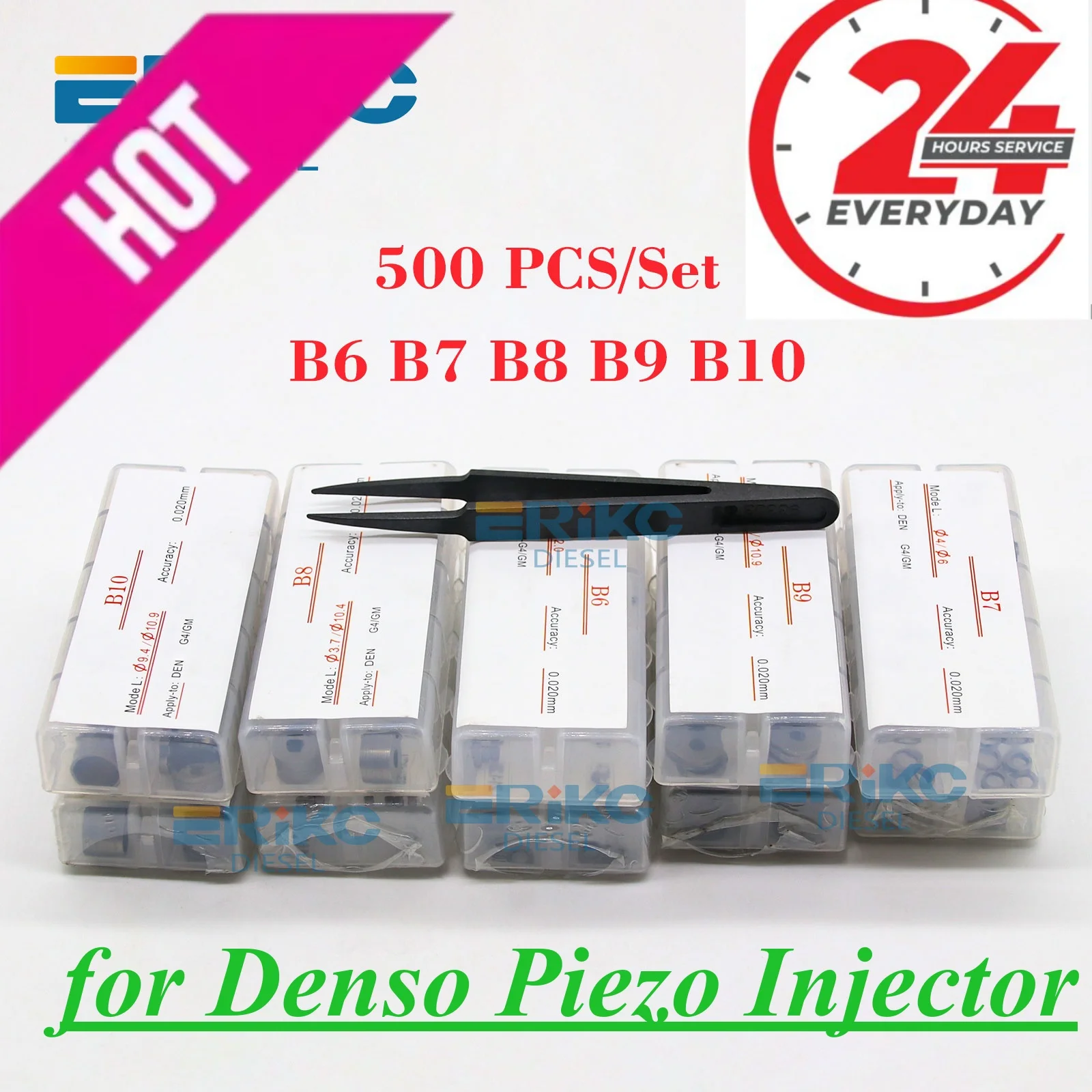 B6 B7 B8 CRIN Common Rail Injector Nozzle Valve Gasket  B9 B10 for Denso Piezo G4 GM 500PCS Diesel Injector Adjusting Shims