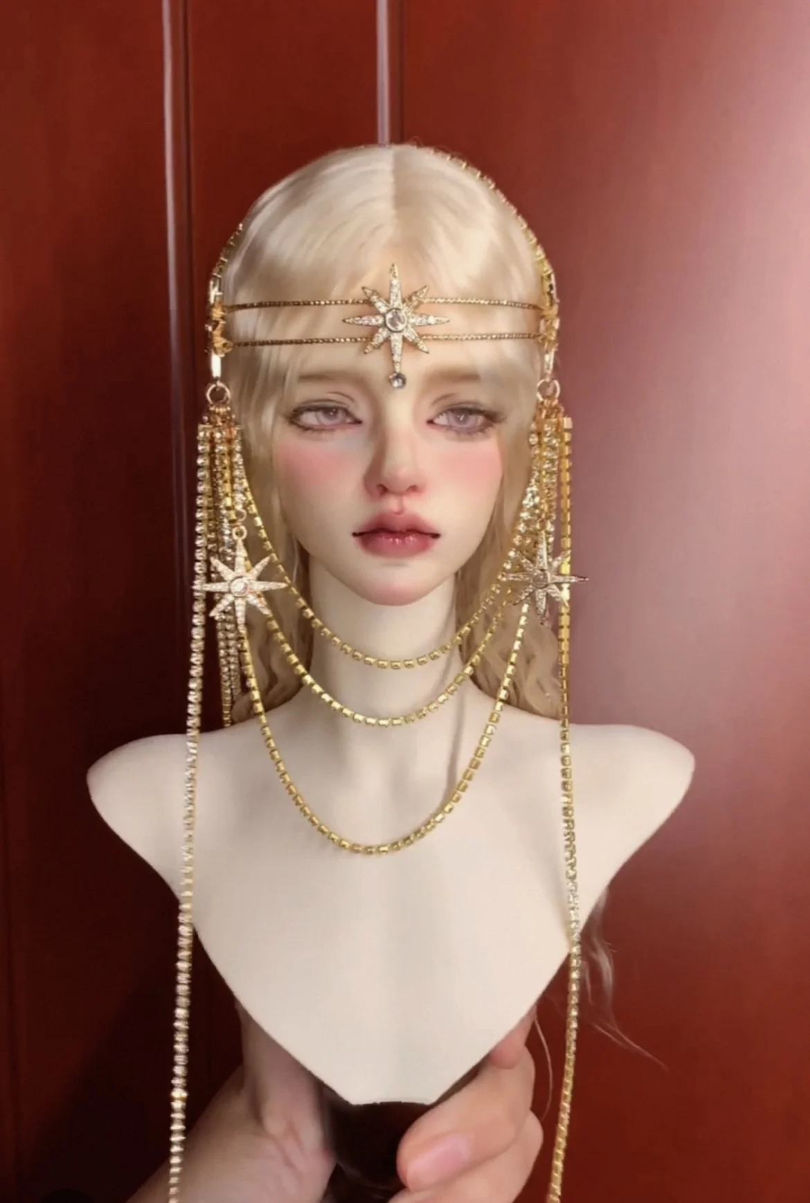 Doll accessories uncle doll zircon crown headdress hairpin 1/3 BJD tiara free shipping
