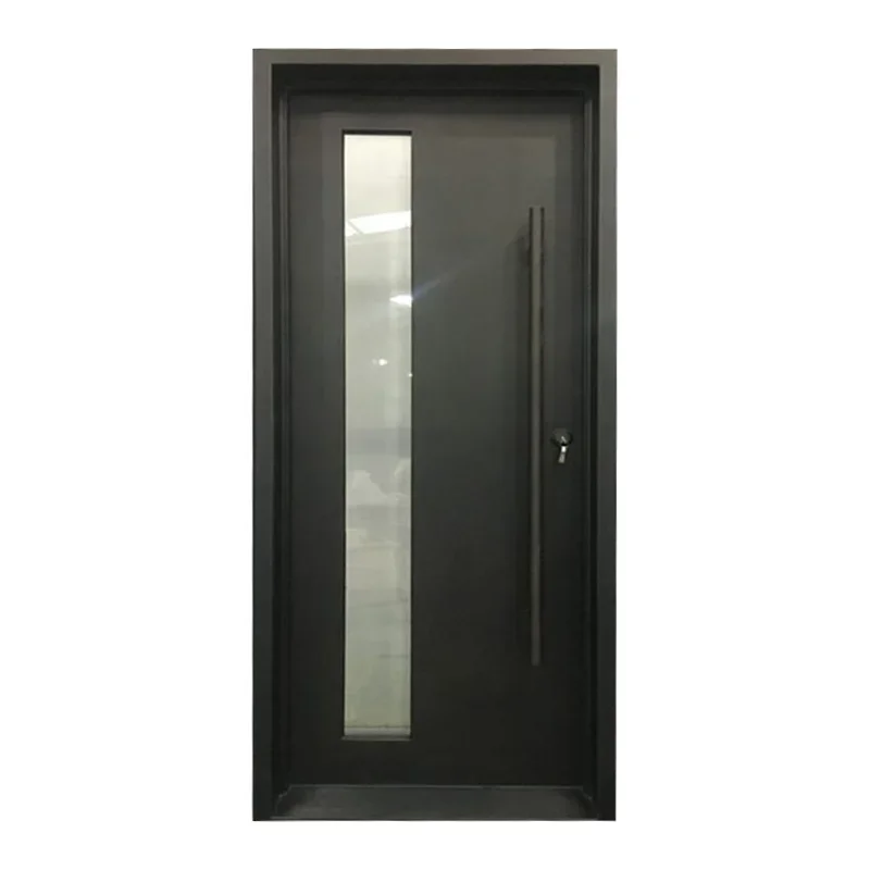 xx-Customization Customized Size Exterior Single Used Wrought Iron Doors Low Price For Sale