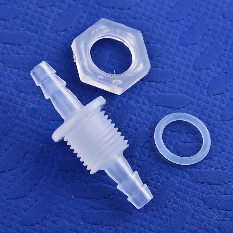 2,4 ~ 12,5 mm PP Pagode Direktanschlüsse G1/4 Zoll 12,5 mm Loch Wassertank Schottverschraubung Aquarium Tank Luftpumpe Wasserrohrverbindungen