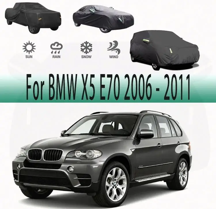 

For Outdoor Waterproof Snow Sunshade Full for BMW X5 E70 2006 2011 Accessories Dustproof Protection Car Covers
