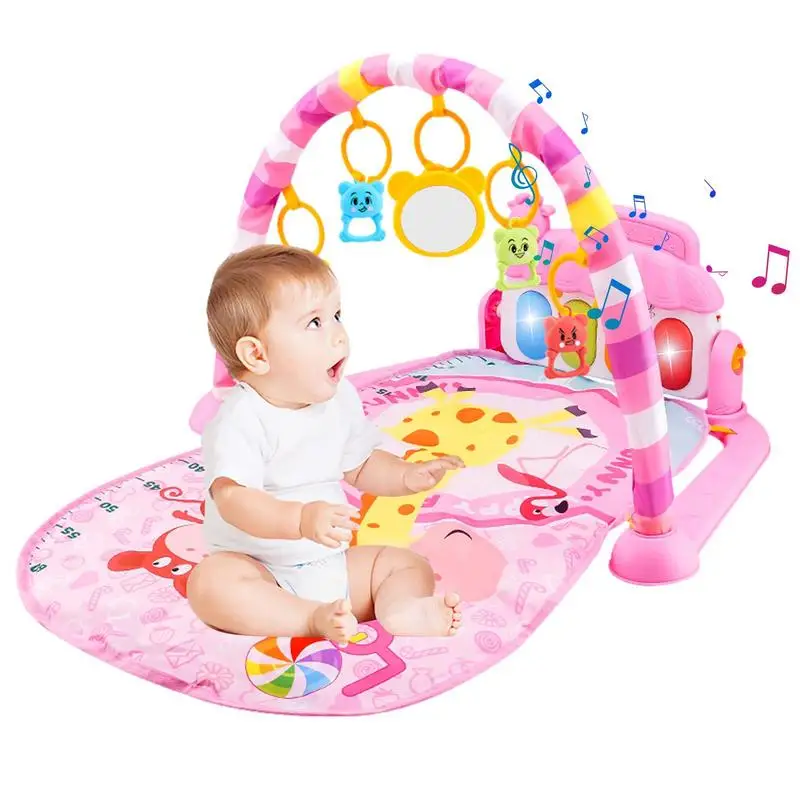 Toddler Gyms & Playmats Extra-Large Playmats With Colorful Toys And Music Non-Slip Playmat Activity Gym For Toddler Piano