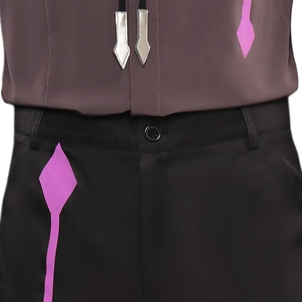 男性、ハロウィーンの衣装、カーニバルパーティー、サイドリスロールプレイスーツ、ジャケット、パンツ、大人のためのアニメの視野