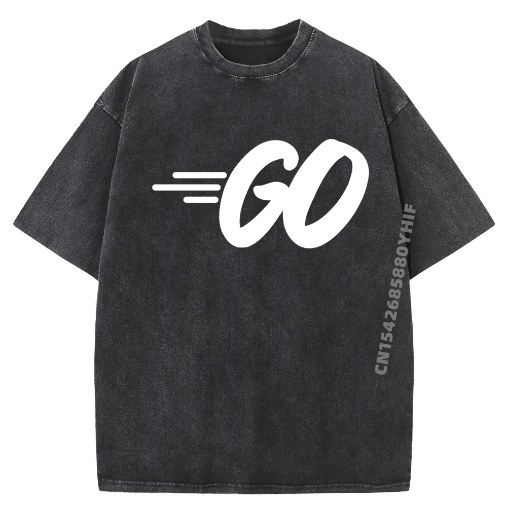 

Cool Go T Simplicity Computer Programming Teeshirt Men Oversized T Shirt Men Design Printed T-shirt Street Washed Shirt