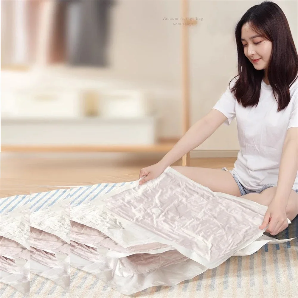 Convenient and fast quilt clothes vacuum storage bag waterproof compression airbag foldable dustproof and moisture-proof househo