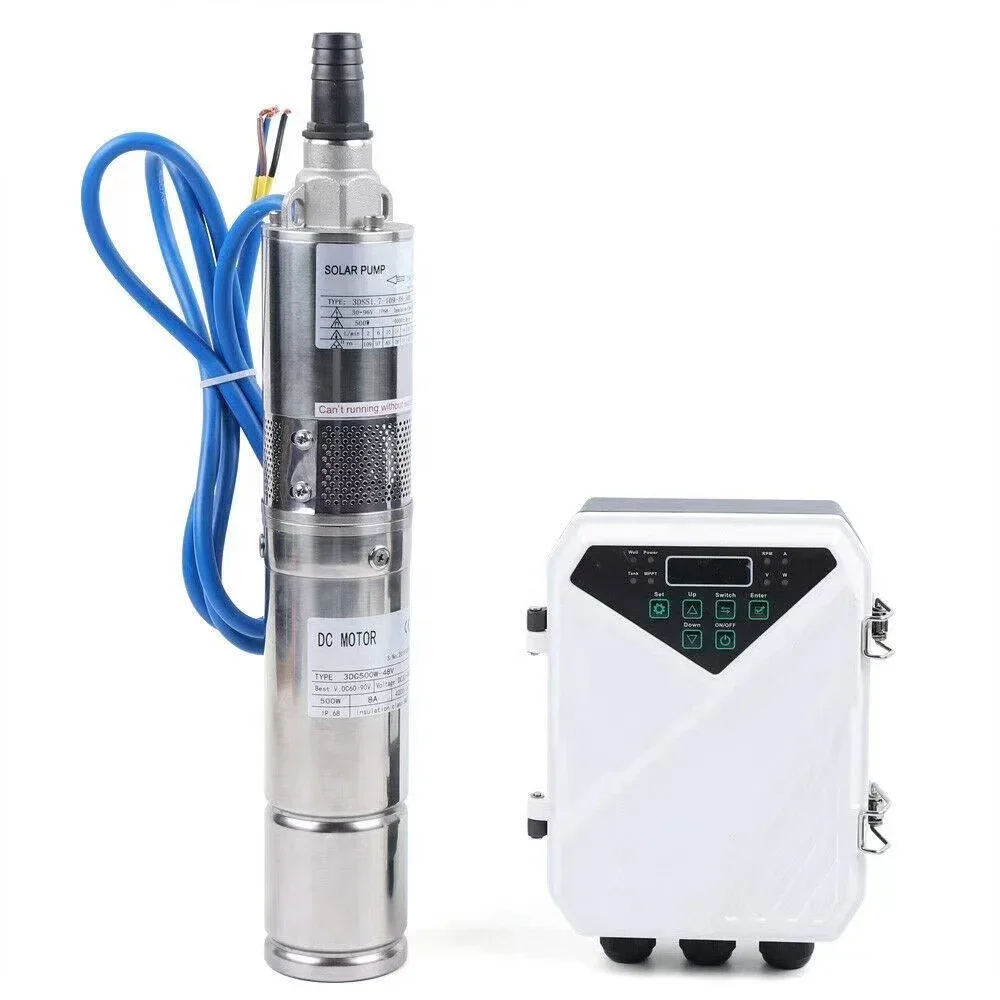 High-lift 3 inches 4 inches micro sun DC brushless Stainless steel photovoltaic deep well submersible solar water pump