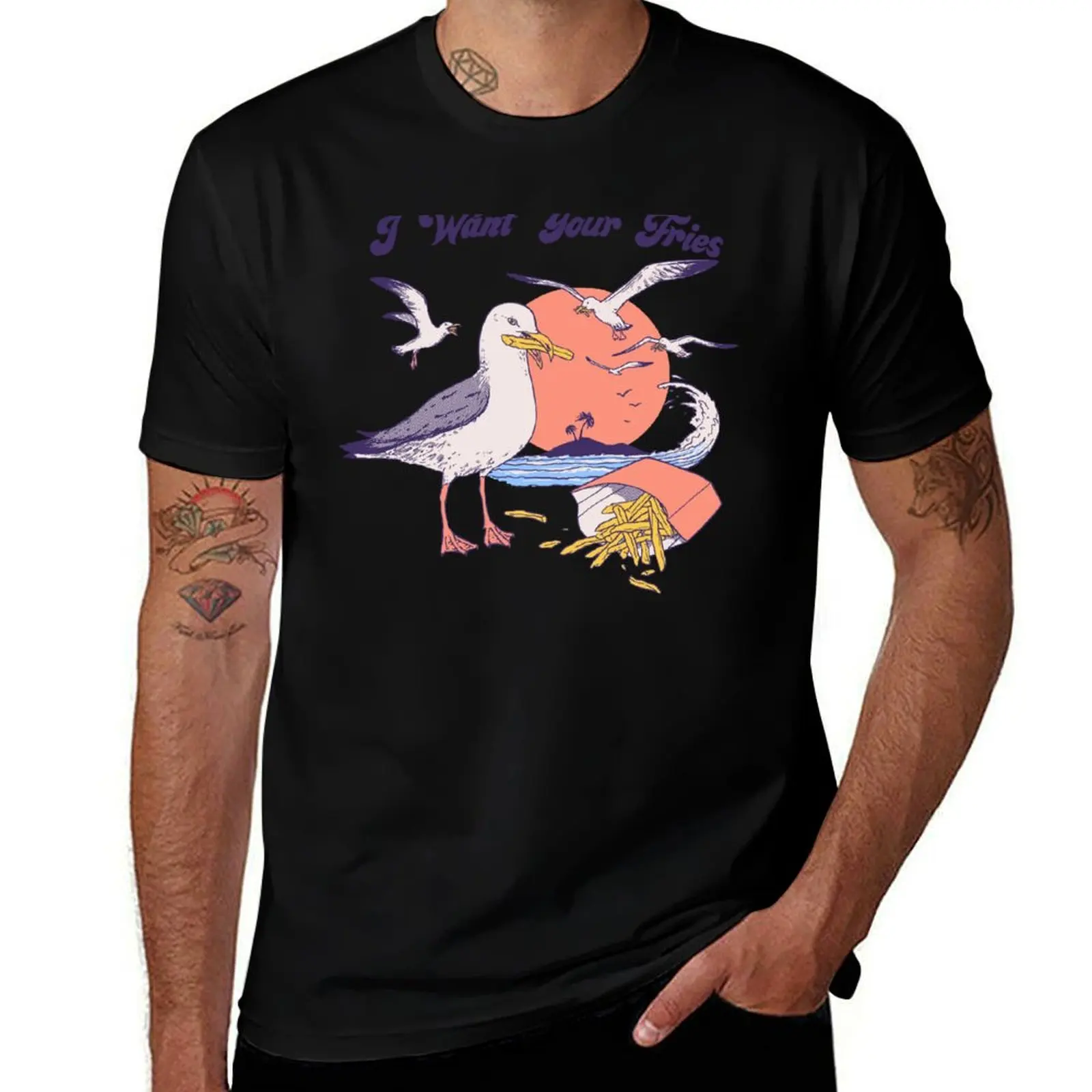 

I Want Your Fries T-Shirt man t shirt graphic man t shirts for men casual