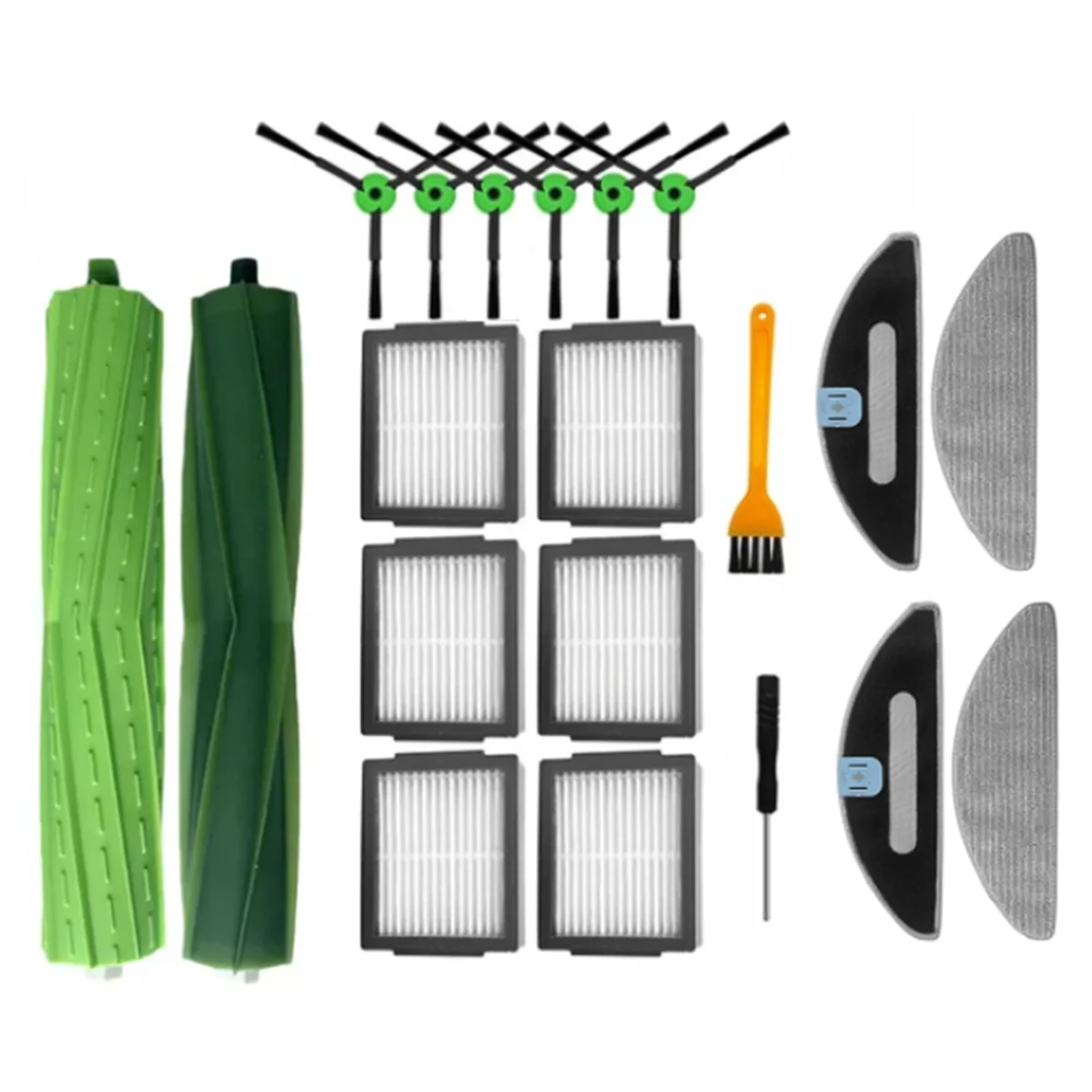 Pièces de rechange pour aspirateur robot iRobot Roomba ChlorI5/I5 + / J5 / J5 +, brosse latérale principale, filtre Hepa, tampons de vadrouille