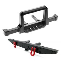 Aluminum Alloy Classic Metal Front Bumper with Rear Bumper for 1/10 RC Car Traxxas TRX-4 Land Rover Defender Upgrade Parts