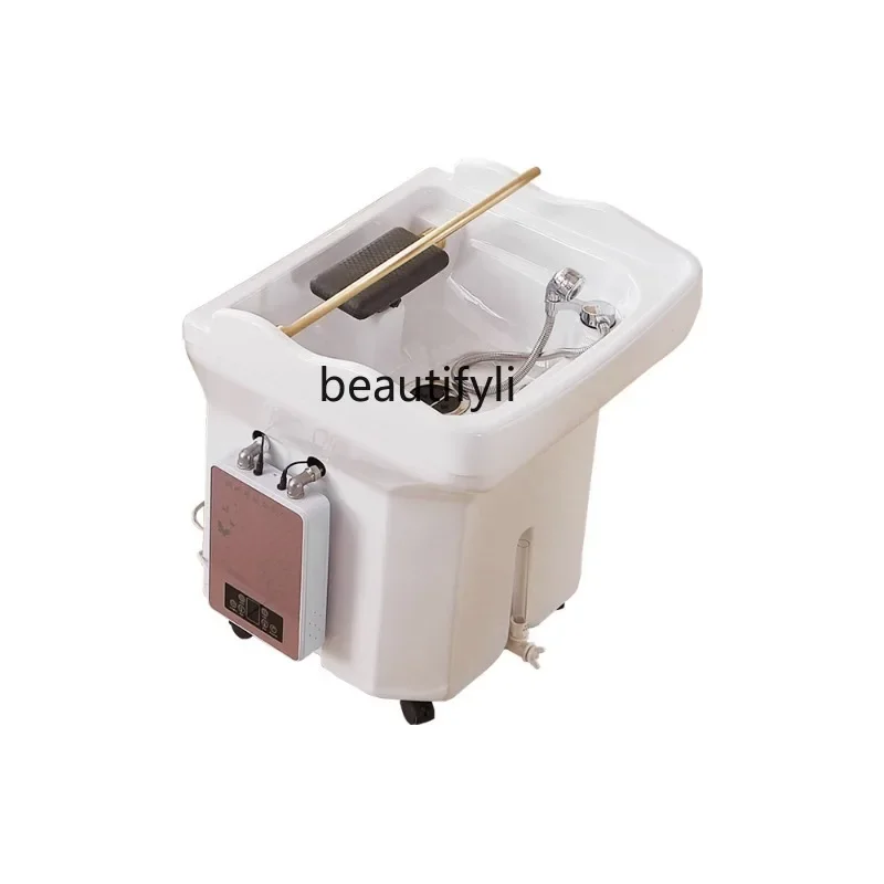 

Head Therapy Bed Water Circulation Beauty Salon Hair Care Shop Head Therapy Instrument Fumigation Mobile Shampoo Basin