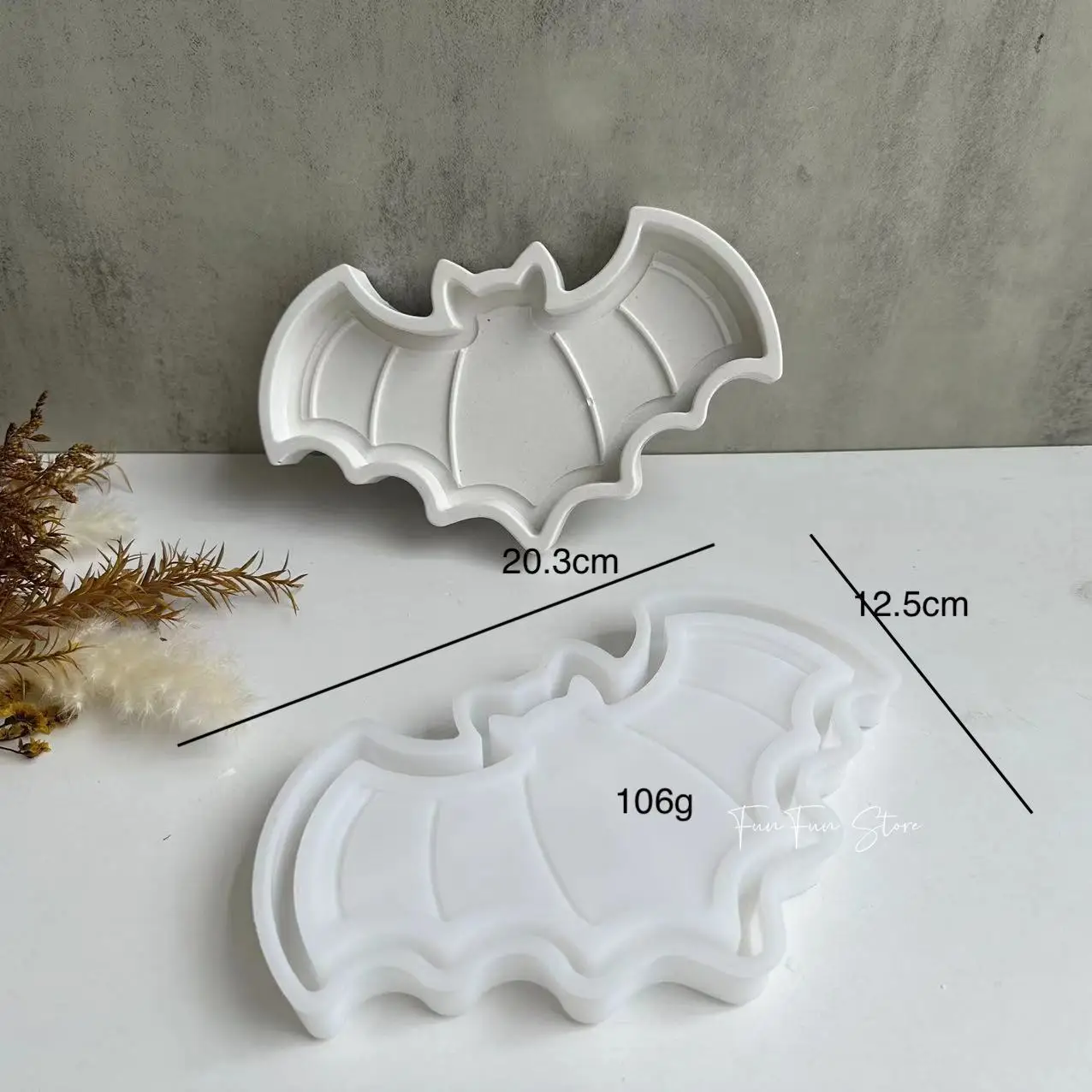 Halloween Pumpkin Ghost Bat Tray Silicone Mold Handmade Tray Plaster Resin Drop Glue DIY Candy Jewelry Display Tray Making Tool