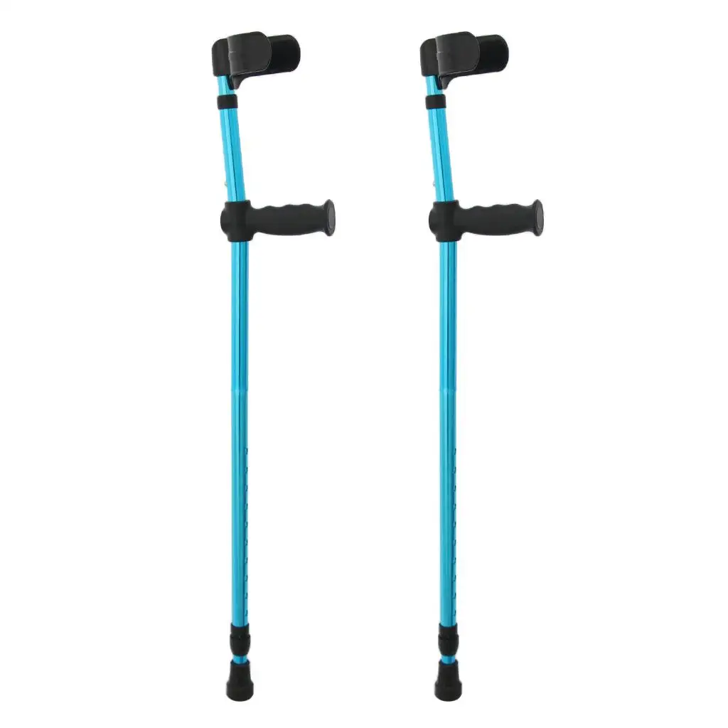 Forearm Crutches (Pair) - Adjustable Arm Cuff Crutch for Adults - Heavy Duty