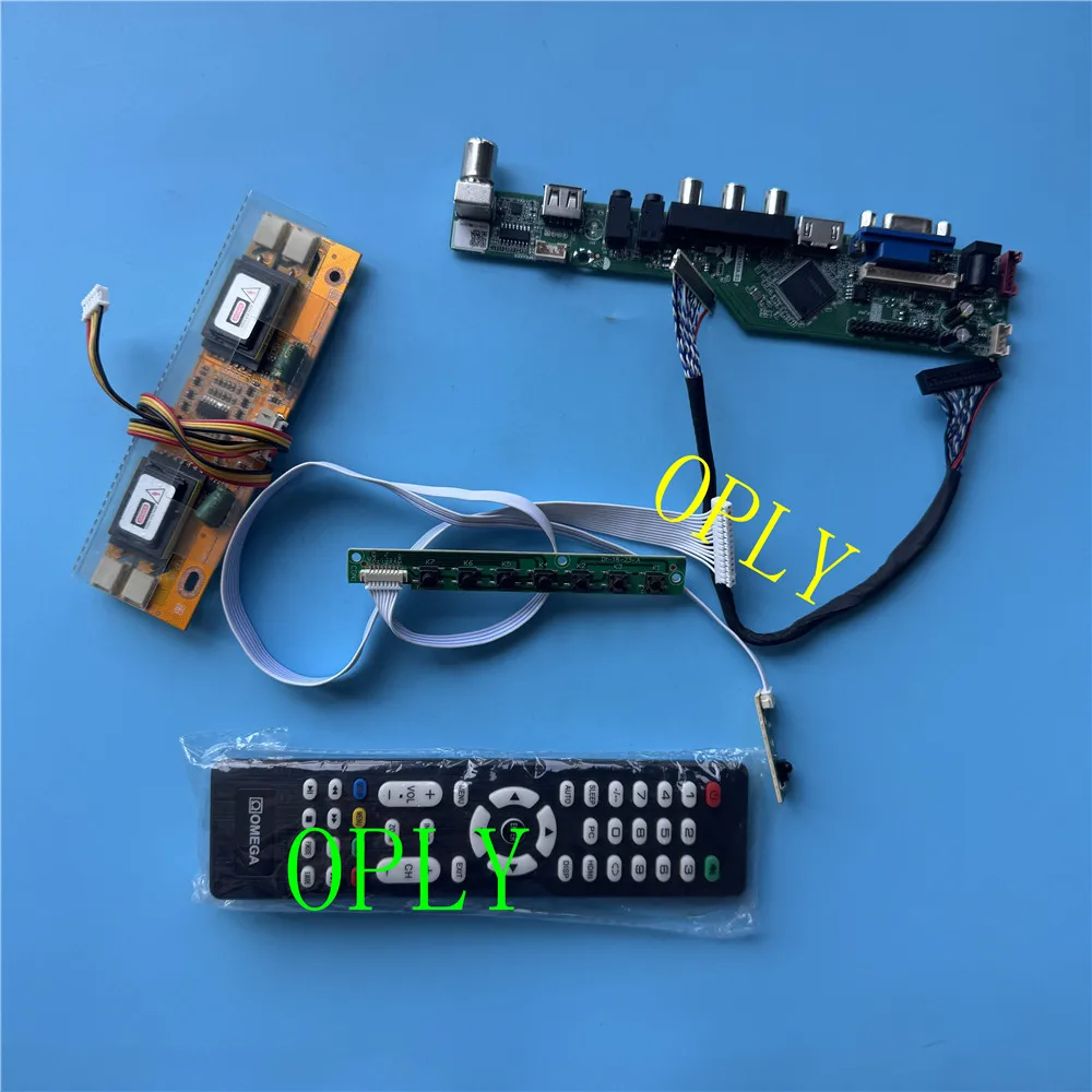 kit for LM201WE3-TLF5 Resolution 30pin 1680X1050 LCD Digital Signal AV TV card 4 lamps 20.1