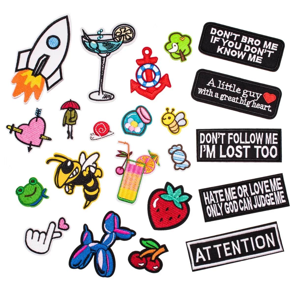 High Quality New Cute Cartoon Pattern Embroidery Patch DIY Clothes Patch Hole Decoration Accessory Patch