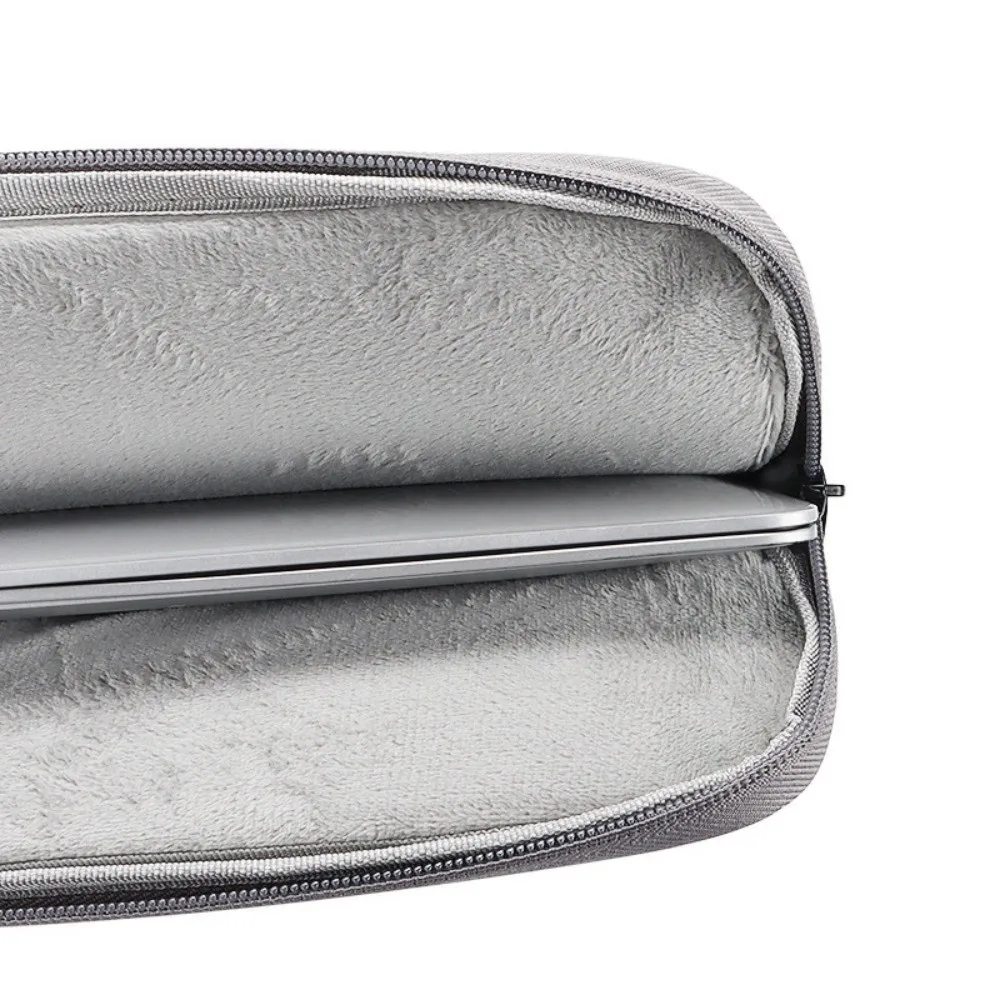 

Simple With Handle Portable Laptop Bags Lightweight Dual Zipper Laptop Case Waterproof Soft Material Notebook Sleeve Office Use