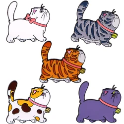 Cute Cat Enamel Pin Lapel Pins Badges on Backpack Women's Brooch Clothes Jewelry Fashion Accessories Gifts